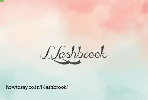 L Lashbrook