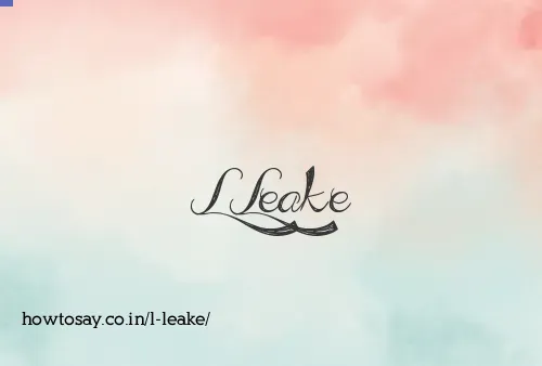L Leake