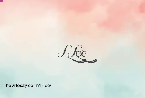 L Lee