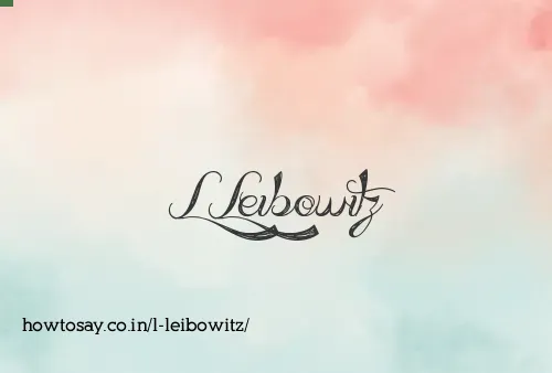 L Leibowitz