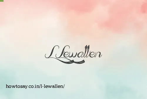 L Lewallen