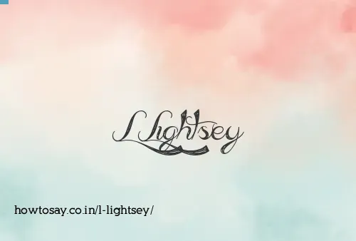 L Lightsey