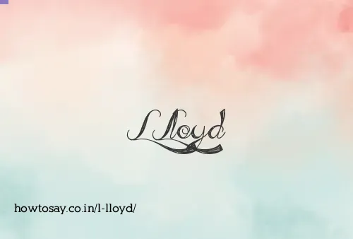 L Lloyd