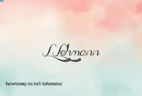 L Lohmann