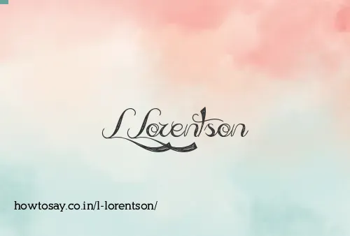 L Lorentson