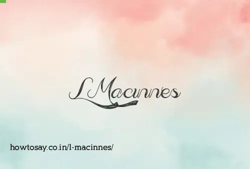 L Macinnes