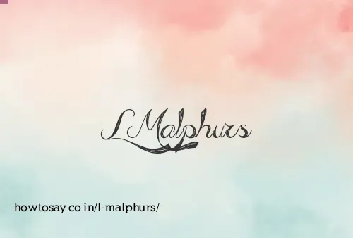 L Malphurs