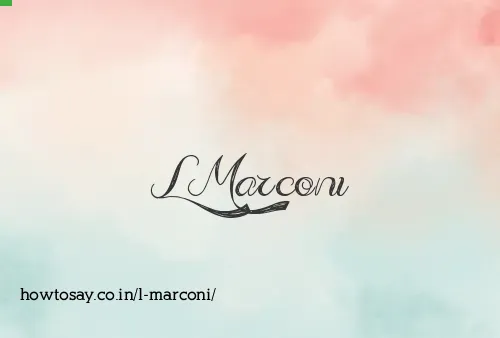 L Marconi