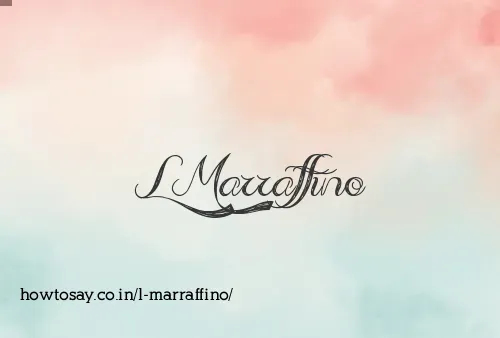 L Marraffino