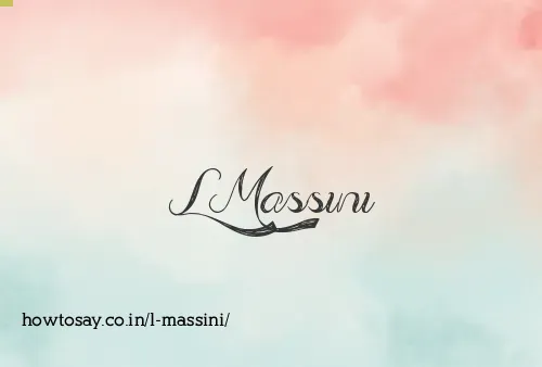 L Massini