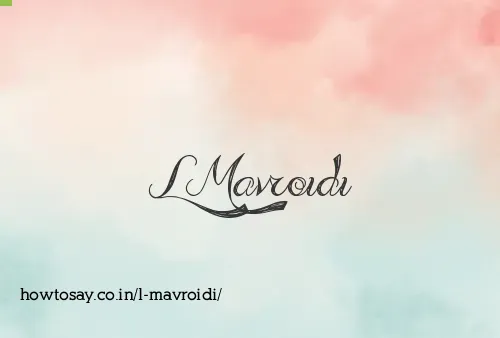 L Mavroidi