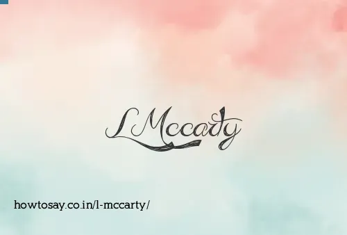 L Mccarty