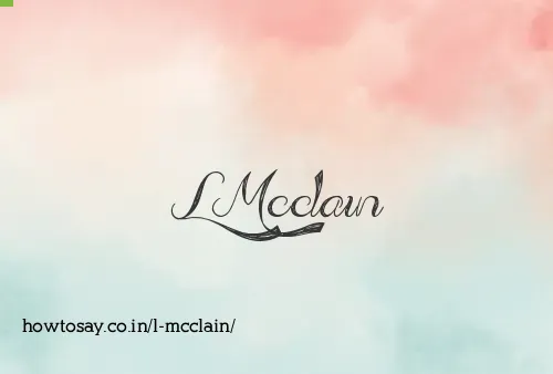 L Mcclain