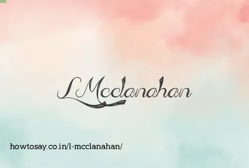 L Mcclanahan