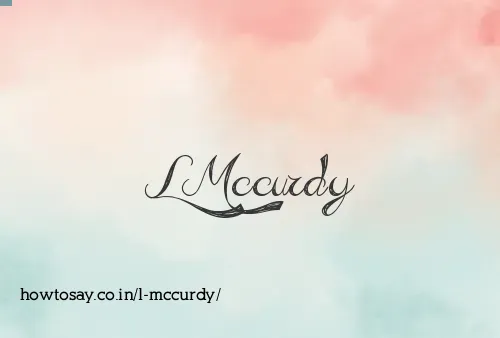 L Mccurdy