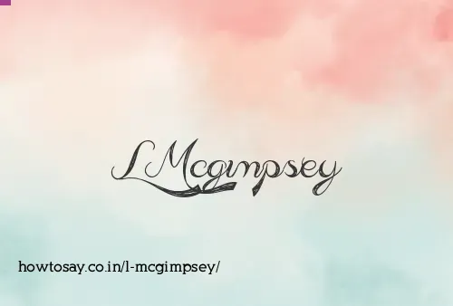 L Mcgimpsey