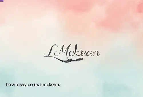 L Mckean