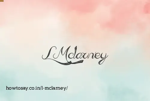 L Mclarney
