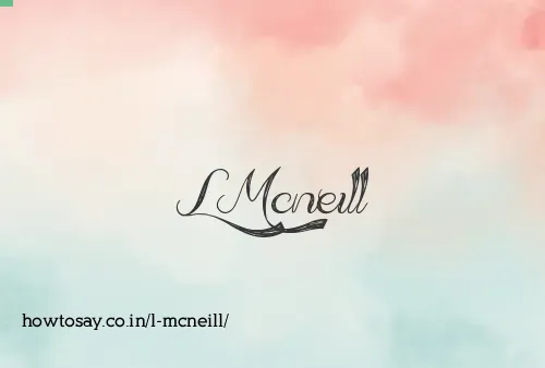 L Mcneill