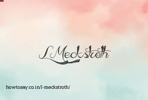 L Meckstroth