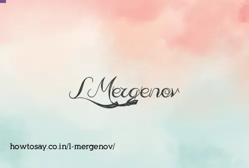 L Mergenov