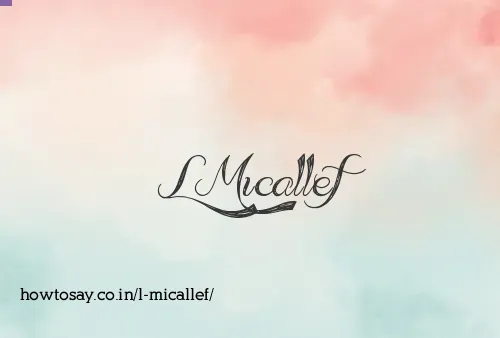 L Micallef