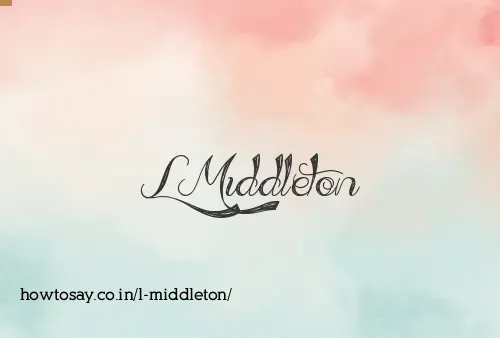 L Middleton
