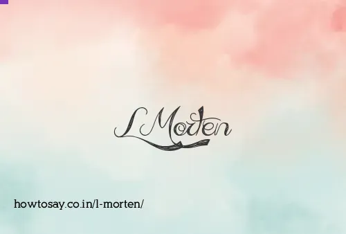 L Morten