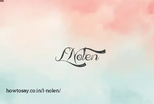 L Nolen
