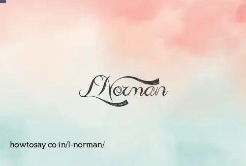 L Norman