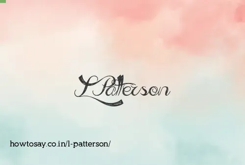 L Patterson
