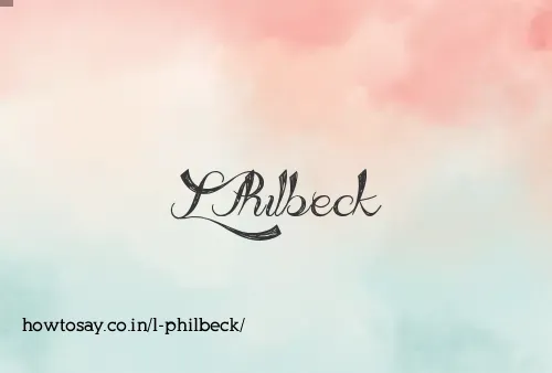 L Philbeck