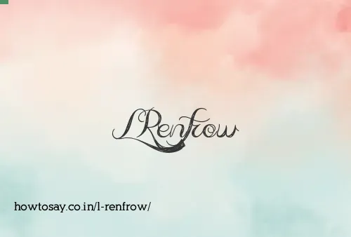L Renfrow