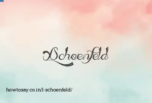 L Schoenfeld
