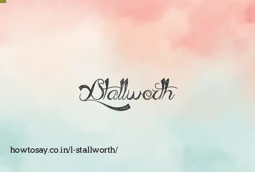 L Stallworth