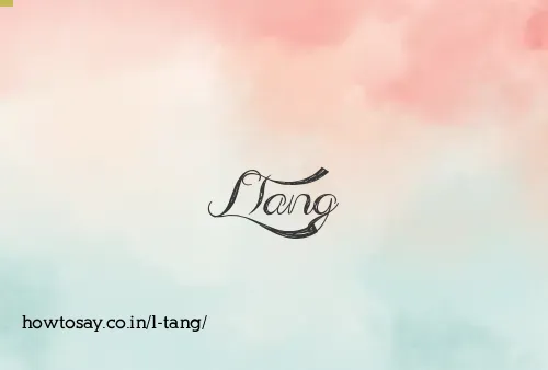 L Tang