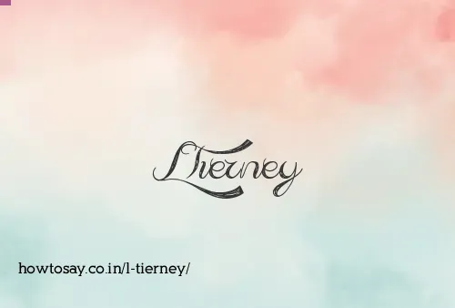 L Tierney