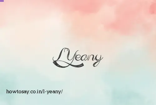 L Yeany