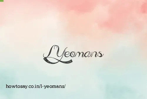 L Yeomans
