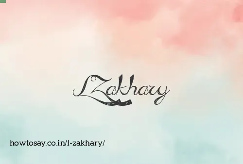 L Zakhary