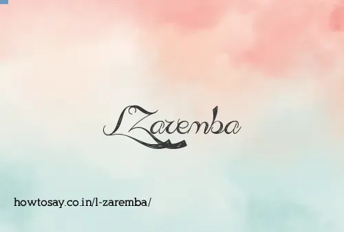 L Zaremba