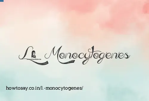 L. Monocytogenes