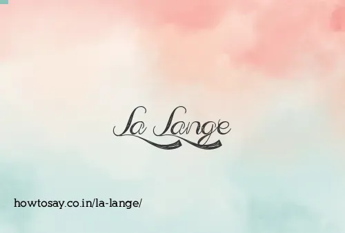 La Lange