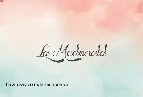 La Mcdonald