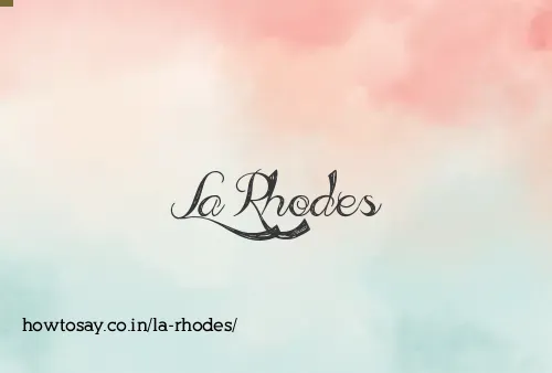 La Rhodes