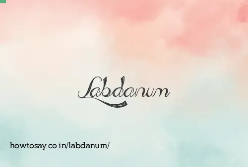Labdanum