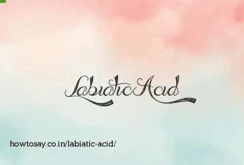 Labiatic Acid