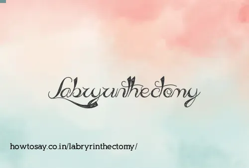 Labryrinthectomy