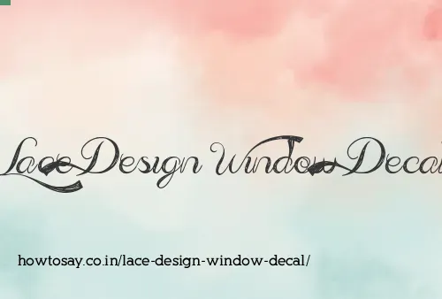 Lace Design Window Decal