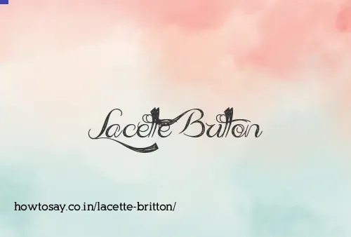 Lacette Britton